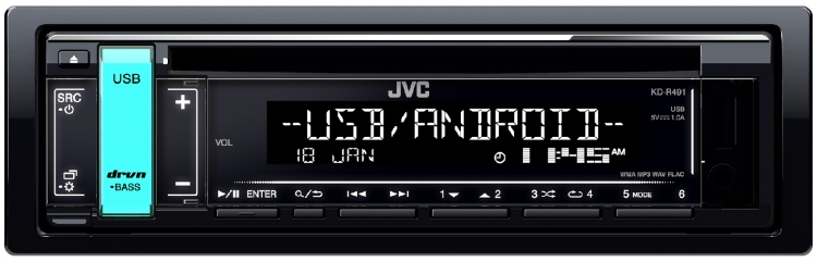 Android | CD Einbauzubehör USB Einbauset für Opel Vectra A+B Autoradio Radio JVC KD-R491 MP3 JUST SOUND best choice for caraudio 