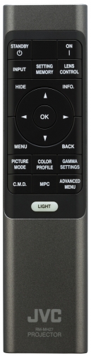 Remote controller for the DLA-NX and RS Series