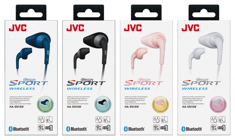 JVC Gumy SPORT Wireless Sport Headphones HA-EN15W-B-U 46838081385