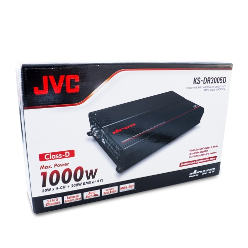 JVC KS-DR3005D 1000W Peak 5-Channel DR Series Class-D Power Amplifier 