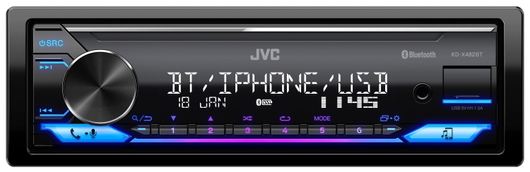 JVC KD-X482DBT 1-DIN Autoradio-Set passend für LKW/Truck/Bus/24 Volt/24V -  Mediadox: : Elektronik & Foto